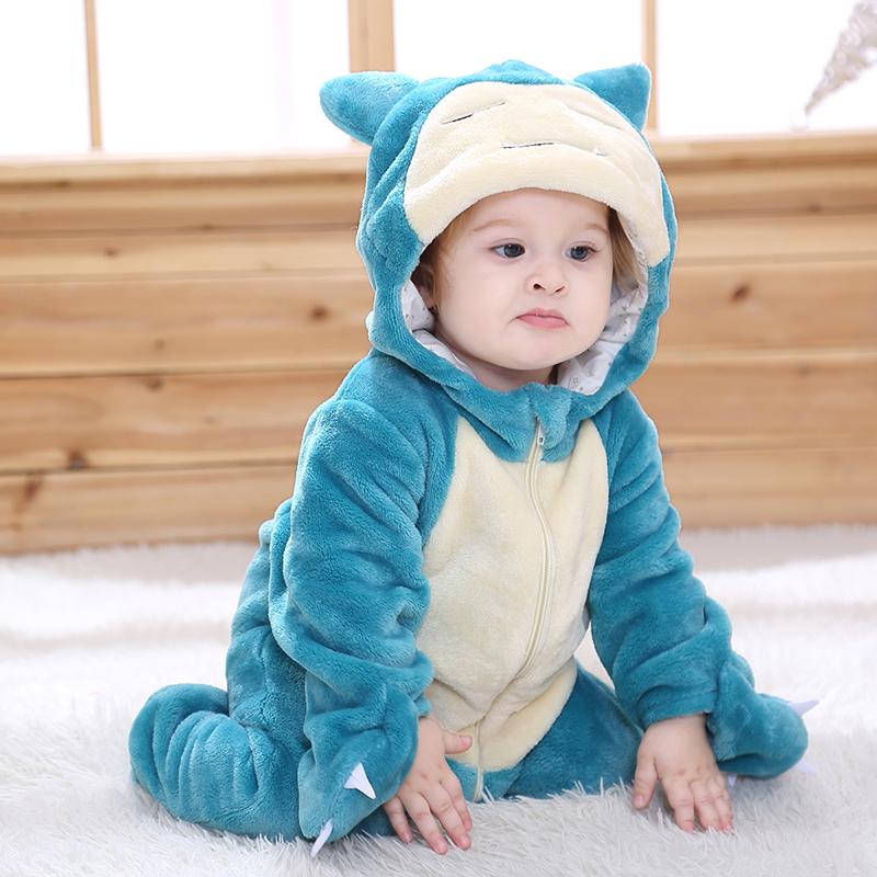Baby 0-3Y Bodysuits Boys Girls Anime Kigurumis Green Onesie-Veeddydropshipping-8