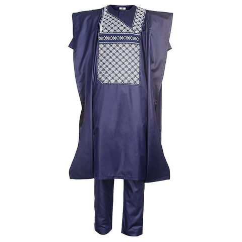 African Short sleeve Shirt Pants Dashiki Clothes-WF01720-Veeddydropshipping