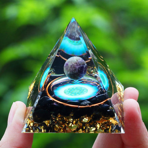 Pyramid Energy Generator Natural Amethyst-TI00678-Veeddydropshipping