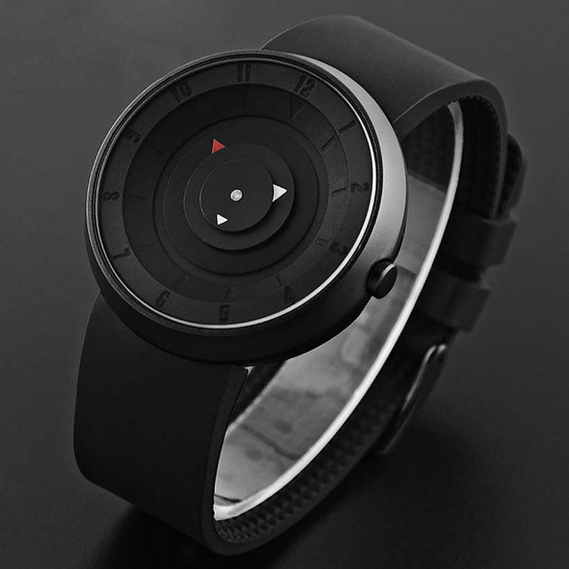 Watches Men Sport Watches Black Silicone Quartz Wristwatches-JW00801-Veeddydropshipping