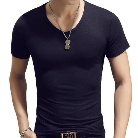 Men's Fitness Tight Top Men's Fitness Short Sleeve Slim Fit T-shirt-Veeddydropshipping