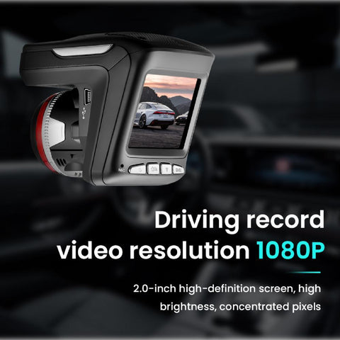 2 In 1 Car Dash Camera Full HD 1080P Radar Detector Car DVR Digital Video-AM00720-Veeddydropshipping