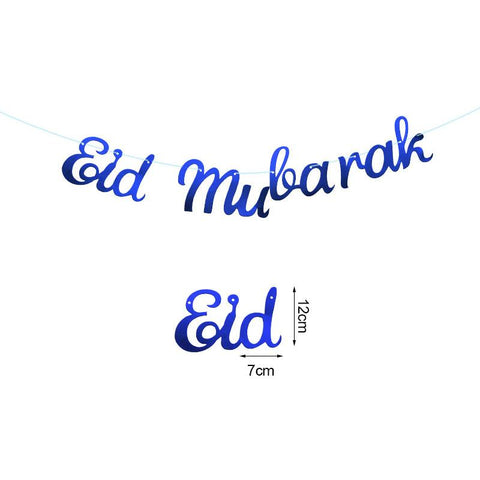 Glitter Eid Mubarak Paper Kareem Decoration DIY Craft-HA00628-Veeddydropshipping