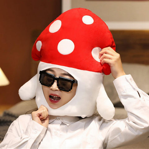 Novelty Costume Headgear Cosplay Headband Beanie Winter Hat Mushroom-Veeddydropshipping-2