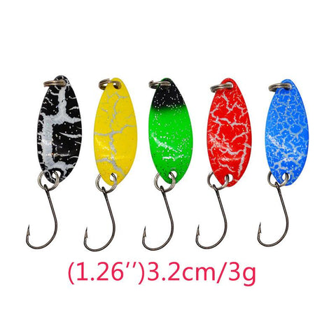 20pieces a box colorful metal jig spoon lure bait for fishing tackle spinner wobbler -OS00526-Veeddydropshipping