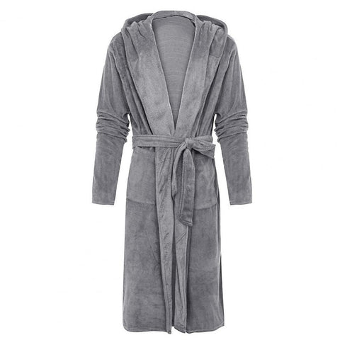 Stitch Warm Male Thickened Plush Nightgown Robe Pajamas-MF01589-Veeddydropshipping