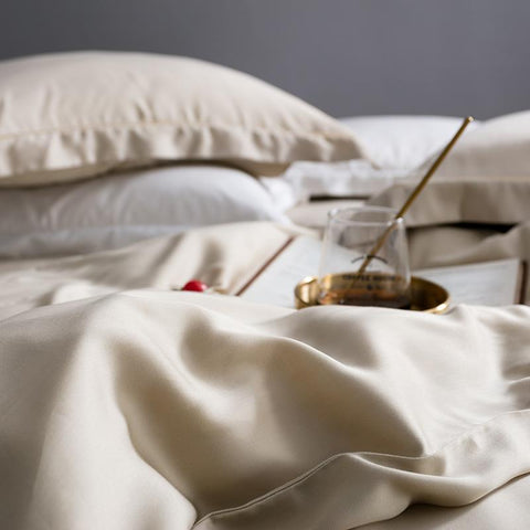 Luxury Bedding Set Silk Healthy Duvet Cover Set-HA00393-Veeddydropshipping