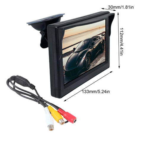 Car Monitor 4.3 inch TFT LCD HD Digital Display Monitor For Rearview Reverse-AM00690-Veeddydropshipping
