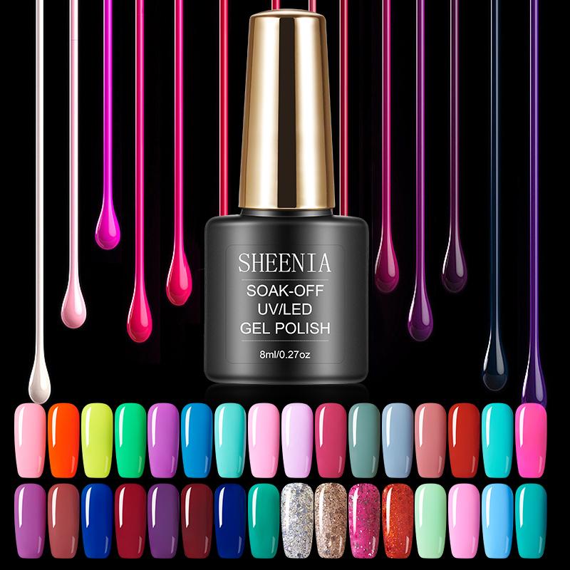 Nail Gel Polish UV Gel Polishes Semi Permanent Gel Varnish Hybrid-BH01018-Veeddydropshipping