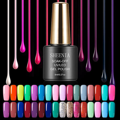Nail Gel Polish UV Gel Polishes Semi Permanent Gel Varnish Hybrid-BH01018-Veeddydropshipping