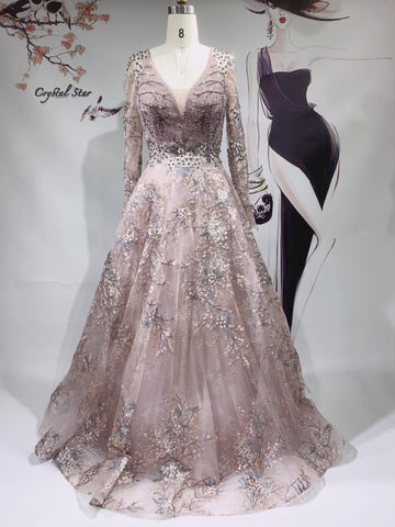 Long Luxury Evening Dresses Gowns-WF01543-Veeddydropshipping