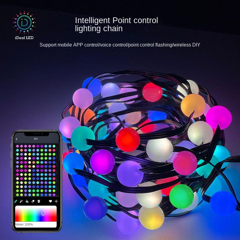 WS2812B Colorful LED Round Ball String Light WS2812 Addressable Individually-TI00909-Veeddydropshipping