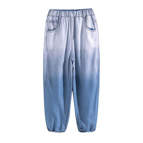 Casual Sweatpants Jeans for Boys Summer Thin Denim Pants Fashion-TB01276-Veeddydropshipping