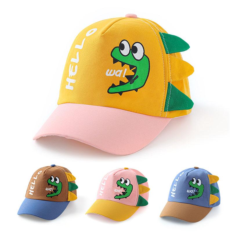 Baby Baseball Cap for Boy Girl Cartoon Dinosaur Children Adjustable Sun-Veeddydropshipping-3