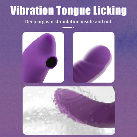 Silicone Vagina Sucking Vibrators 10 Speed Vibrating Oral Sex Clit Sucker Clitoris-BH01238-Veeddydropshipping