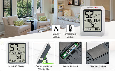 Digital Hygrometer Room Thermometer Indoor Electronic-HA00985-Veeddydropshipping