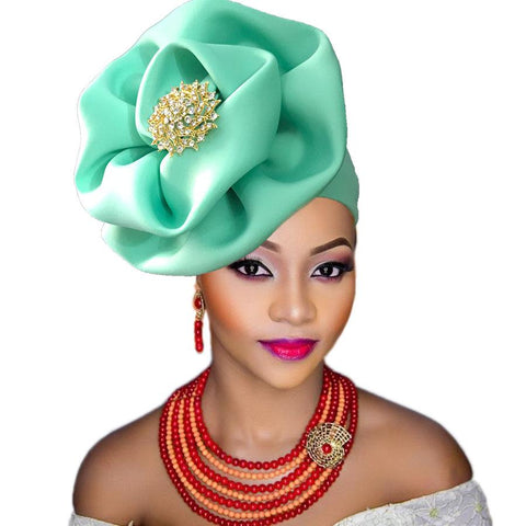 African Headite Nigerian Wedding Cap-WF01526-Veeddydropshipping