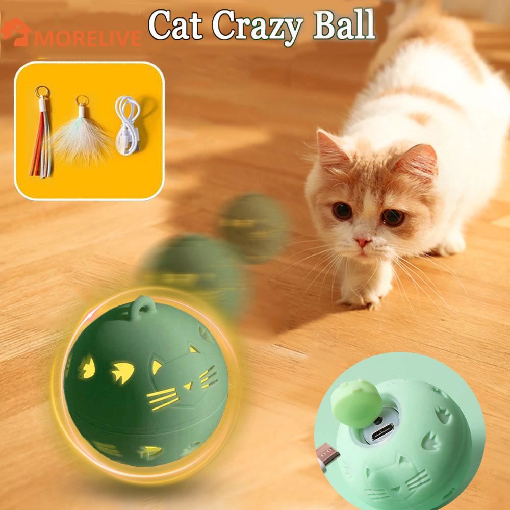 Smart Cat Interactive Toy Cat Crazy Ball LED Light-HA01465-Veeddydropshipping
