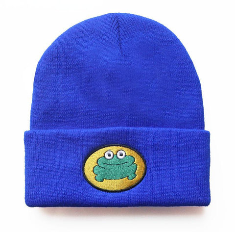 Girls Casual Froggie Embroidery Knit Soft-MF00984-Veeddydropshipping