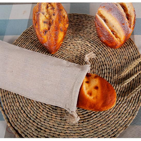 Bread Bag Reusable Large capacity Drawstring Sack-HA00911-Veeddydropshipping