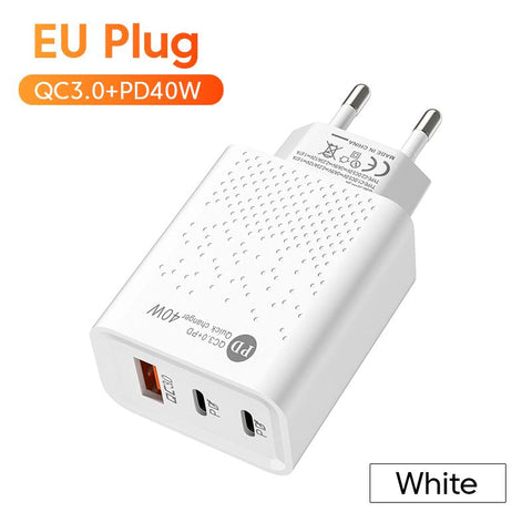 PD 60W USB C Fast Charger Phone Type C Quick Charge 3.0-PA00364-Veeddydropshipping