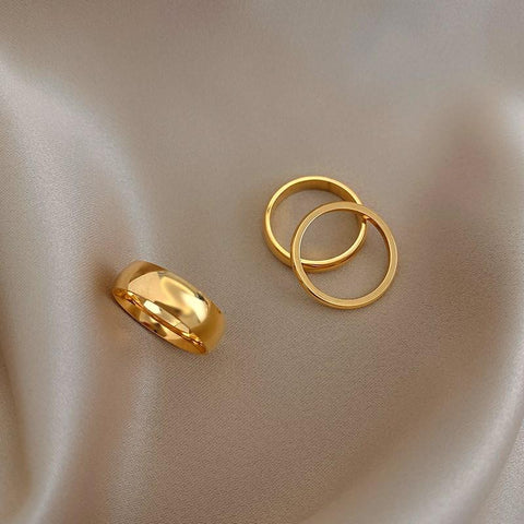 18K Gold Plated Silver Color Knuckle Rings For Lady -JW00016-Veeddydropshipping
