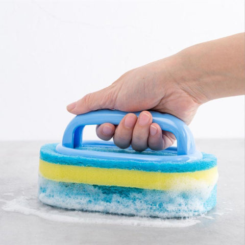 Kitchen Sponge Wipe with Handle Cleaning Brush-HA01082-Veeddydropshipping