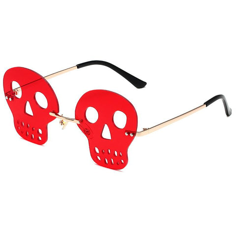 Rimless Skeleton Sunglasses Women Party-WF01329-Veeddydropshipping