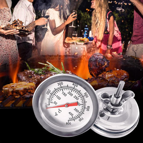 Stainless Steel Smoker Grill Temperature Gauge-HA00990-Veeddydropshipping