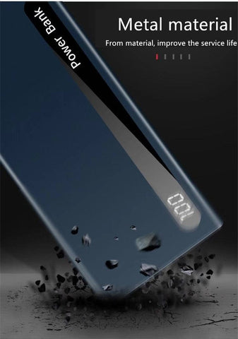 80000mAh Power Pack Large Capacity Ultra-thin Digital Display Dual USB Fast Charging TYPE-C-PA00480-Veeddydropshipping