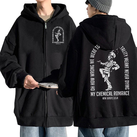 Romance Zipper Hoodie The Black Parade Rock-MF00029-Veeddydropshipping