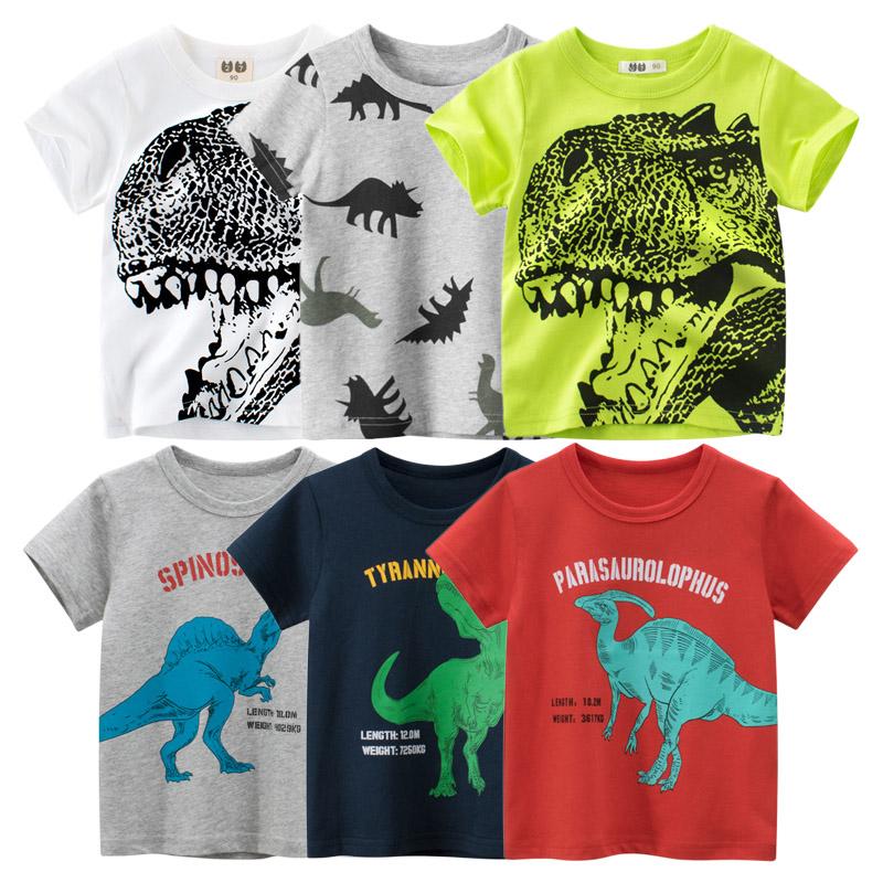 Summer T-Shirt Children Boys Short Sleeve O-Neck Clothes-Veeddydropshipping
