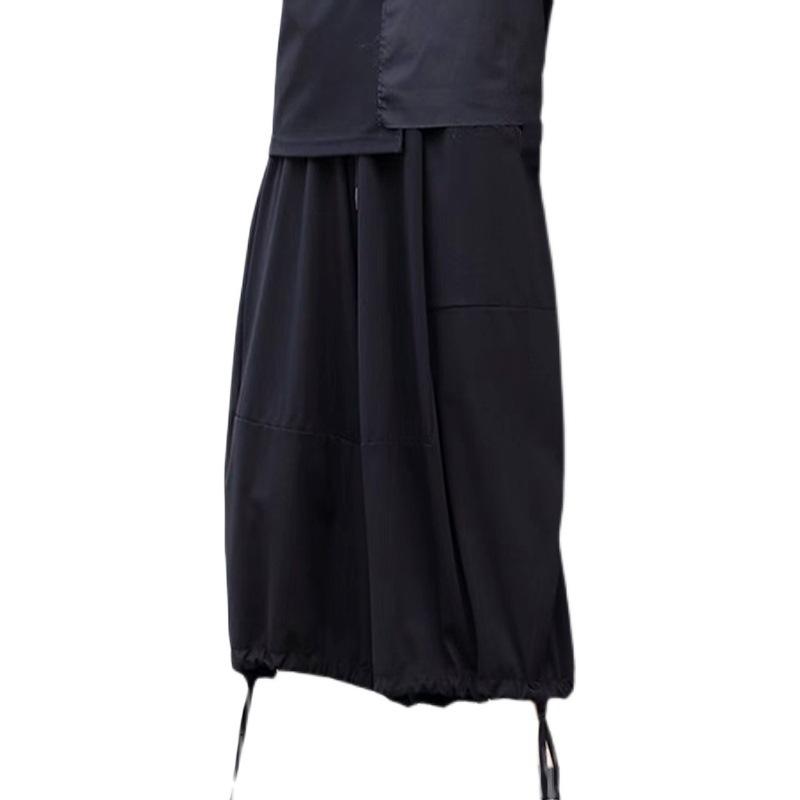 Women Drawstring Loose Asymmetric Harlan Pants-Veeddydropshipping