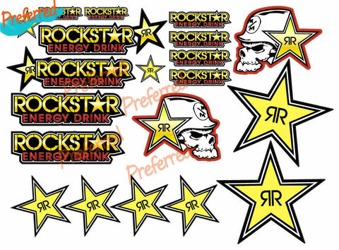 decalcomanie Heavy Duty Vinyl Decals 10 Sets Car Sticker-AM00975-Veeddydropshipping