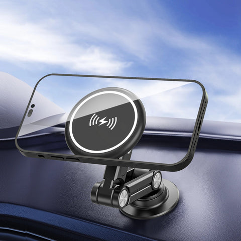 Phone Car Holder Magnetic Wireless Charging Stand Cellphone Mobile Phone Support-PA00600-Veeddydropshipping