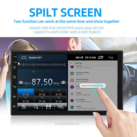 1DIN FM 7 Inch Adjustable Car Radio Android 9.1 Touch Screen-AM00651-Veeddydropshipping