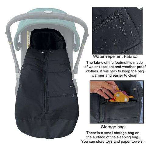 Stroller Accessories Footmuff Waterproof Warm Sleeping Bag Compatible With Doona Car-TB00415-Veeddydropshipping