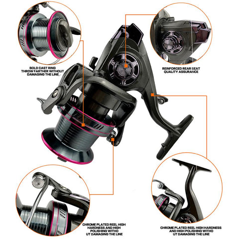 Metal Spool Fishing Reel Ultral Light High-speed 4.0:1 Spinning Reel 12+1BB 20-30kg -OS00408-Veeddydropshipping