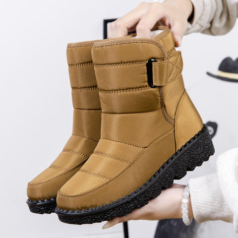 Winter Women Ankle Boots Warm Plush Soft Platform Snow-BS00942-Veeddydropshipping