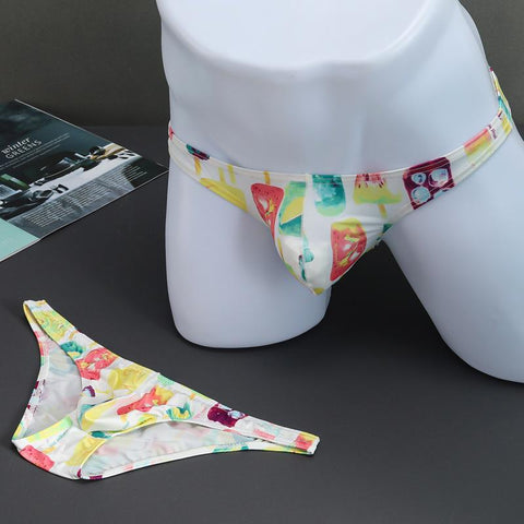 Printed Panties  Briefs Male Underpants Sexy Man Brief Mens-MF01693-Veeddydropshipping