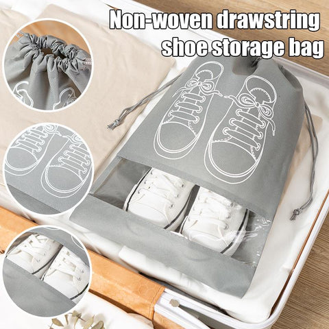 Shoe Dust Covers Drawstring Clear Storage Bag-HA01145-Veeddydropshipping