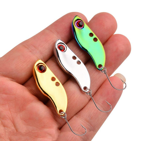 1PCS Metal Spinner Spoon Trout Fishing Lure Hard Bait Sequins Noise-OS00515-Veeddydropshipping