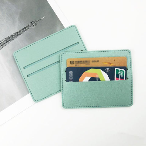 Mini ID Card Business Credit Card Case PU Leather Ultra-thin-BS00572-Veeddydropshipping