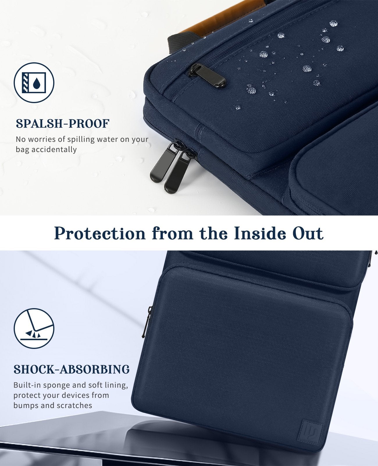 Laptop Sleeve Business Briefcase Messenger Bag-Veeddydropshipping