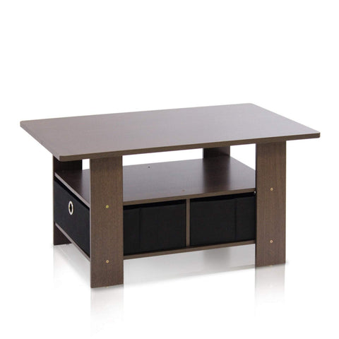 Andrey Coffee Table with Bin Drawer-HA01705-Veeddydropshipping