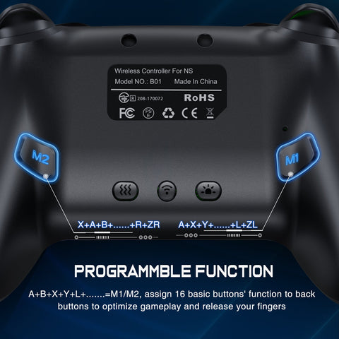 Dinofire Wireless Bluetooth RGB Controller for Nintendo Switch/Switch -CE01351-Veeddydropshipping