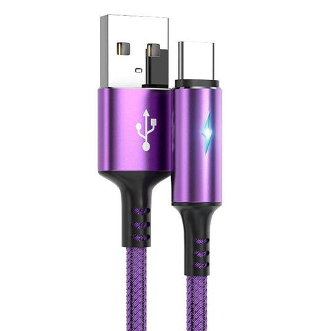 Type C 5A Fast Charging  Nylon Braided Charger Usb Cable-Veeddydropshipping