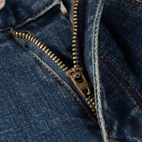 High Quality Retro Dark Blue Elastic Slim Fit Ripped Jeans-MF00681-Veeddydropshipping