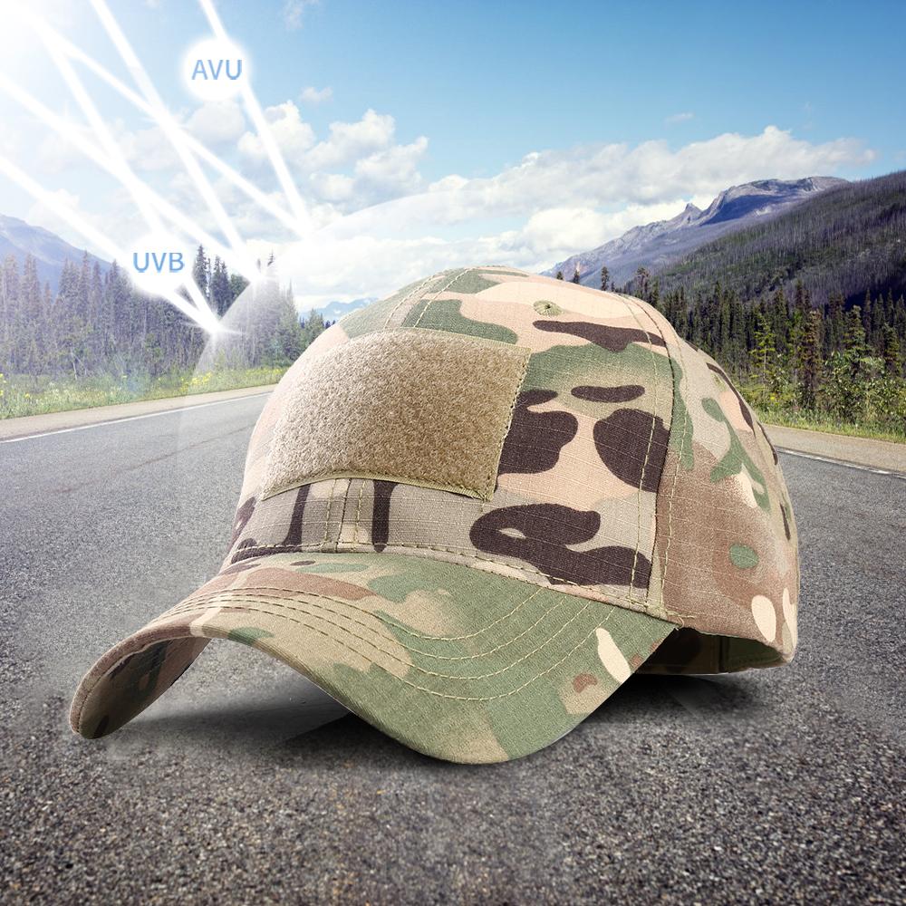 Sports Hat Tan Cycling Camo Hiking Cap Baseball Hunting Tennis Golf Mesh Military-OS01093-Veeddydropshipping