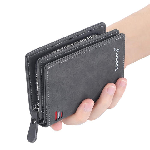 Zipper Short Desigh  Wallet Hipster Credit Card Holders-BS00195-Veeddydropshipping